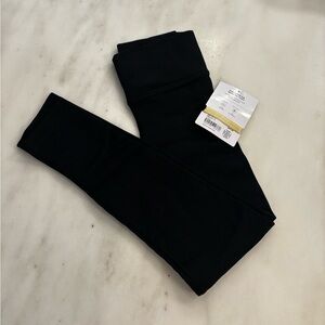 Athleta Girl Rise Above Black Seamless Ribbed Leggings M 8-10